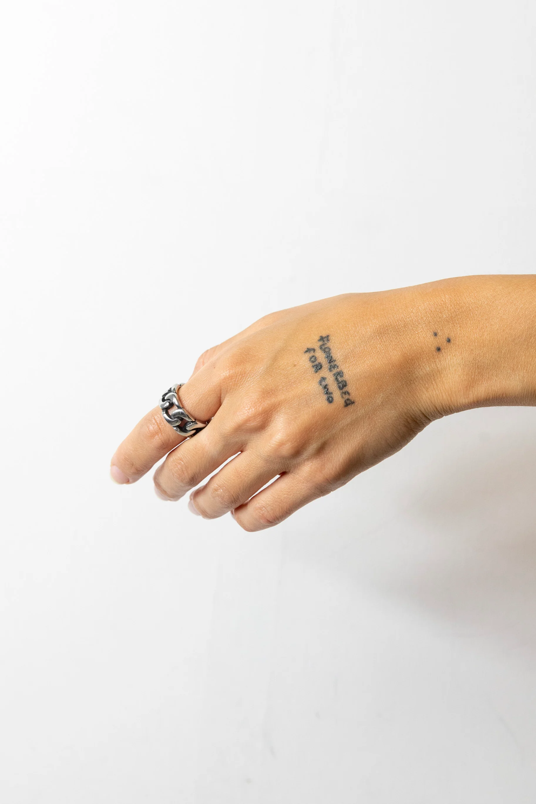 Silver Chain Ring - Image 4